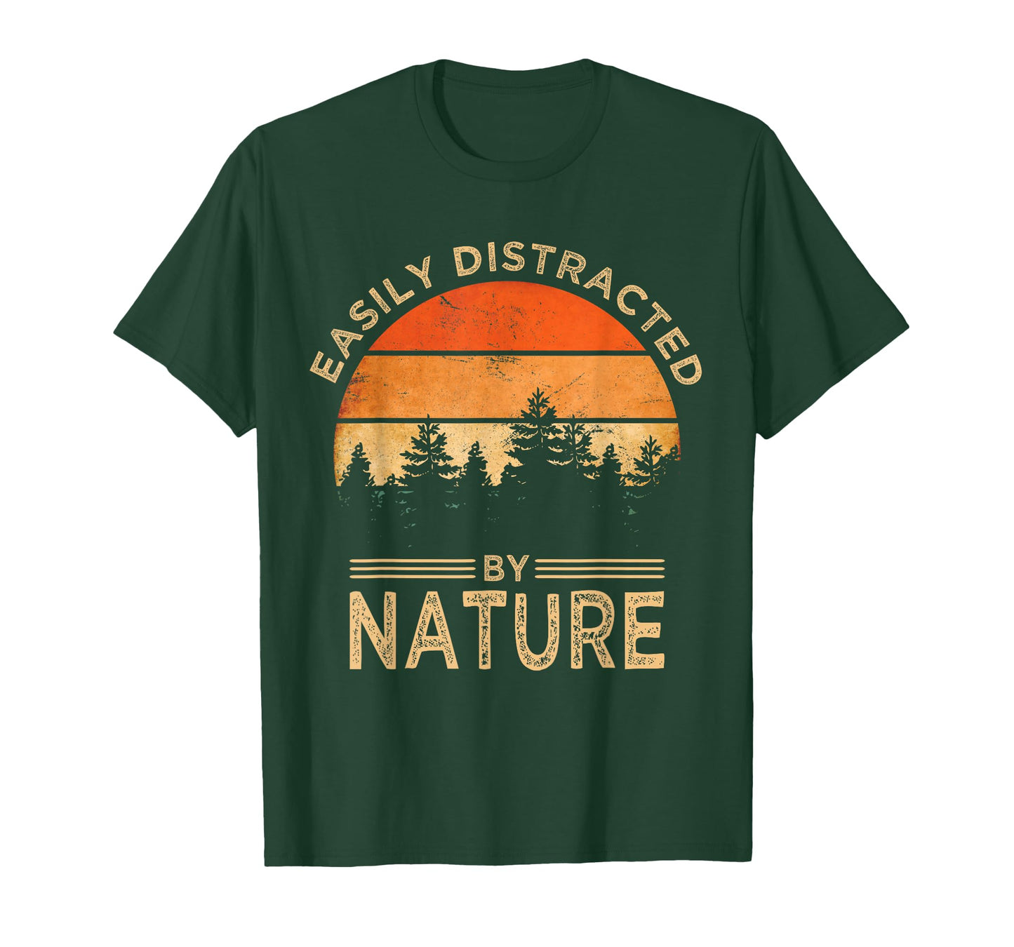Easily Distracted By Nature Vintage Funny Nature T-Shirt