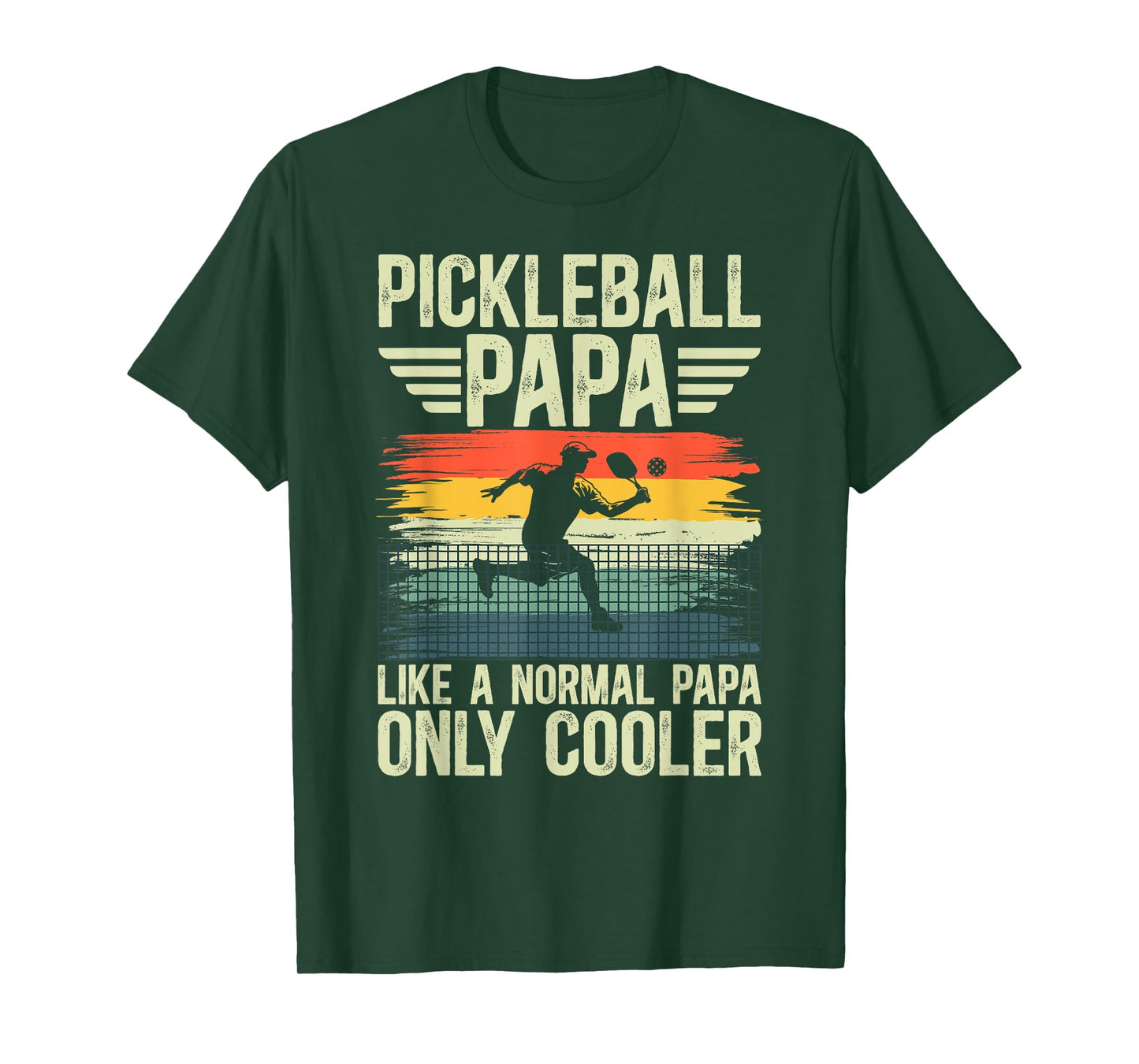 Cool Pickleball Papa Pickleball Player Papa Grandpa T-Shirt