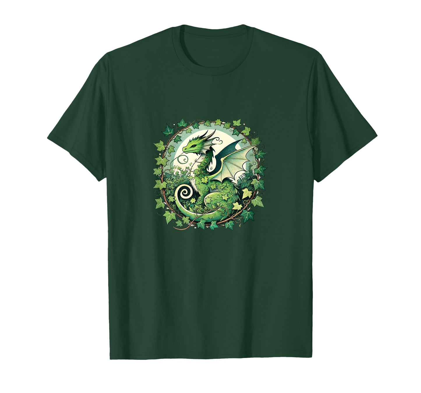 Green Ivy Dragon Nature lovers english ivy dragons T-Shirt