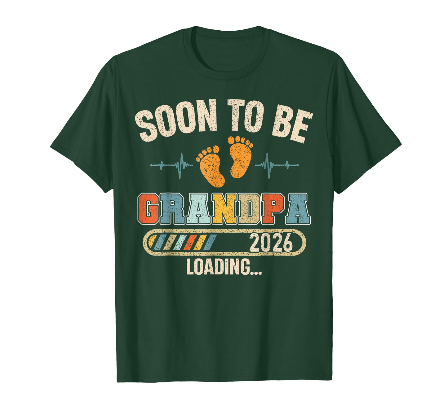 Soon to Be Grandpa 2026 Loading Baby Announcement Poppop T-Shirt