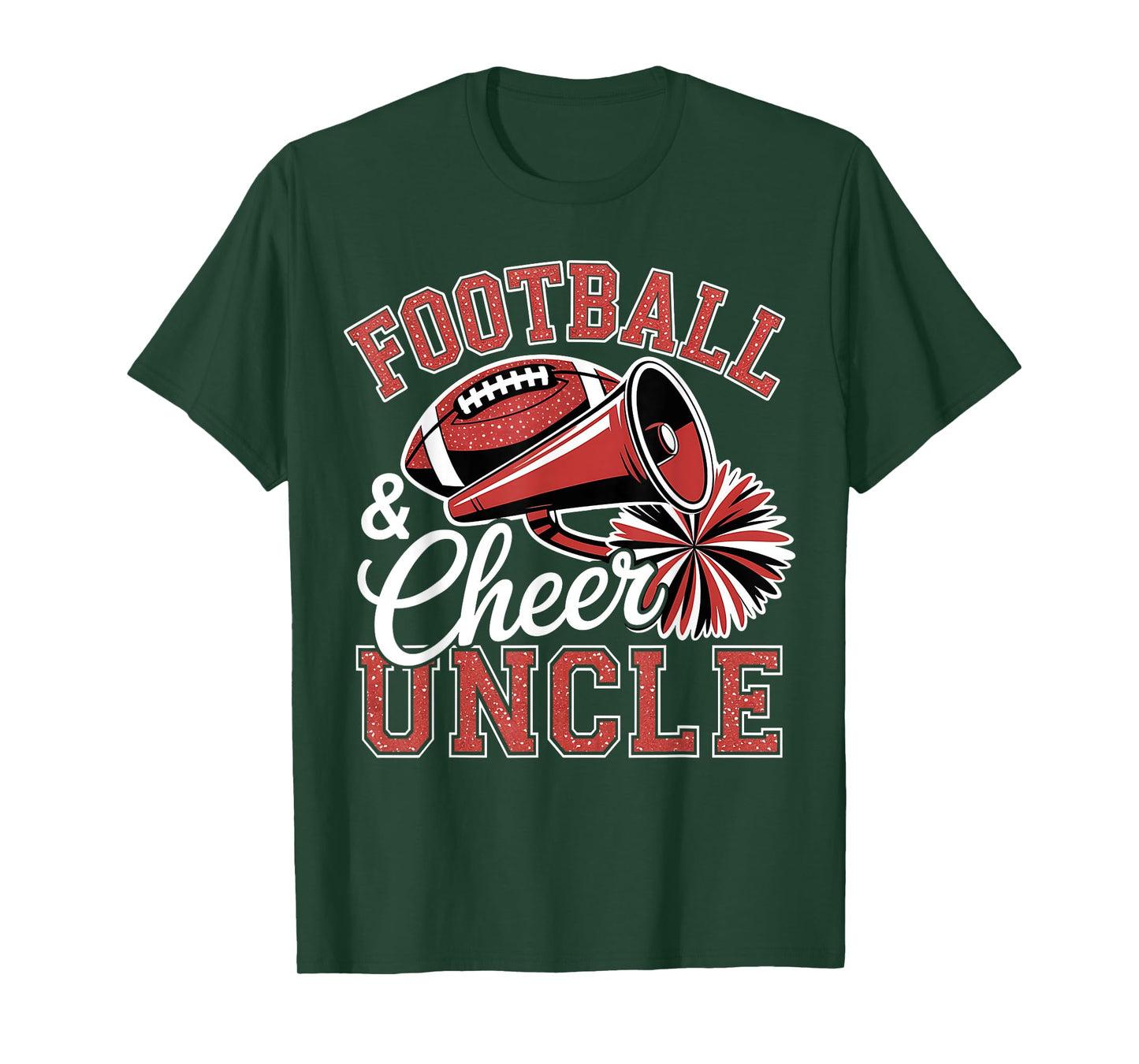 Football Cheer Uncle for Women Men Vintage Cheerleader T-Shirt