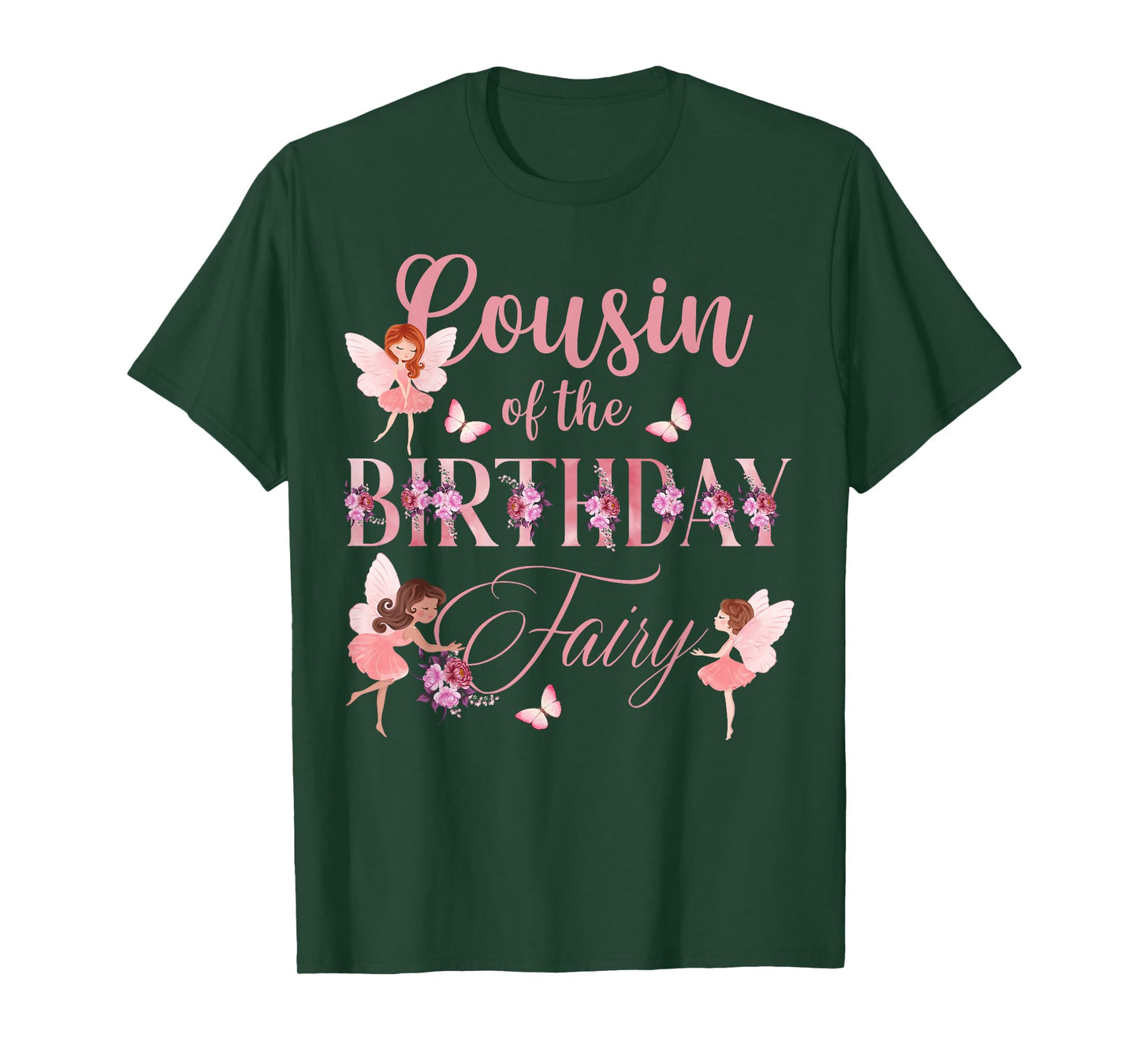 Cousin Of The Birthday Fairy First Birthday Family Matching T-Shirt