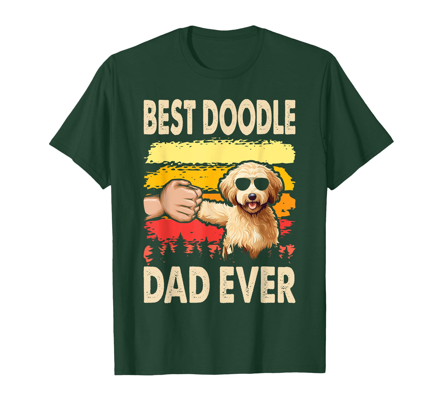 Best Doodle Dad Ever Goldendoodle Dog Dad Father's Day T-Shirt