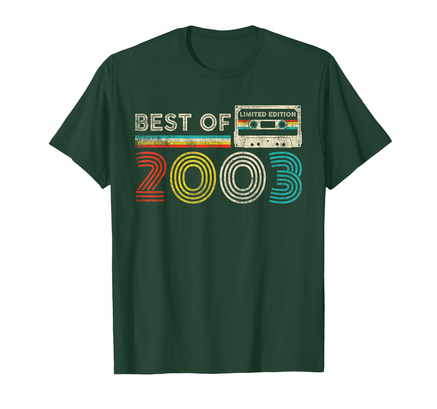 Best of 2003 22nd Birthday 22 Years Old Men Women Vintage T-Shirt
