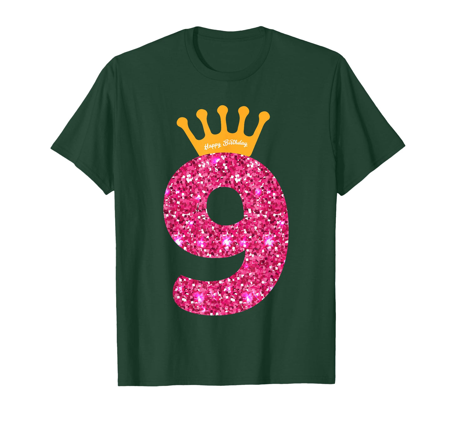 Happy Birthday Shirt, Girls 9th Party 9 Years Old Bday T-Shirt