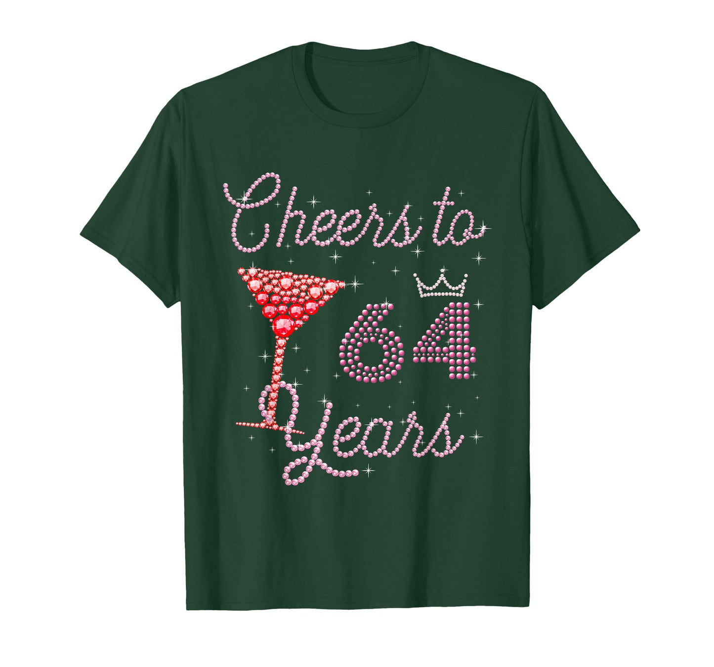 Cheers To 64 Years 64th Birthday 64 Years Old Bday T-Shirt