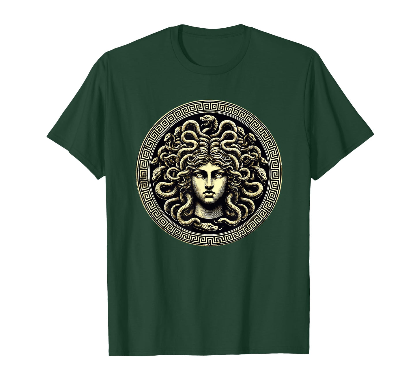 Medusa Head Myth Gorgon Snake Hair Greek Mythology Royal T-Shirt
