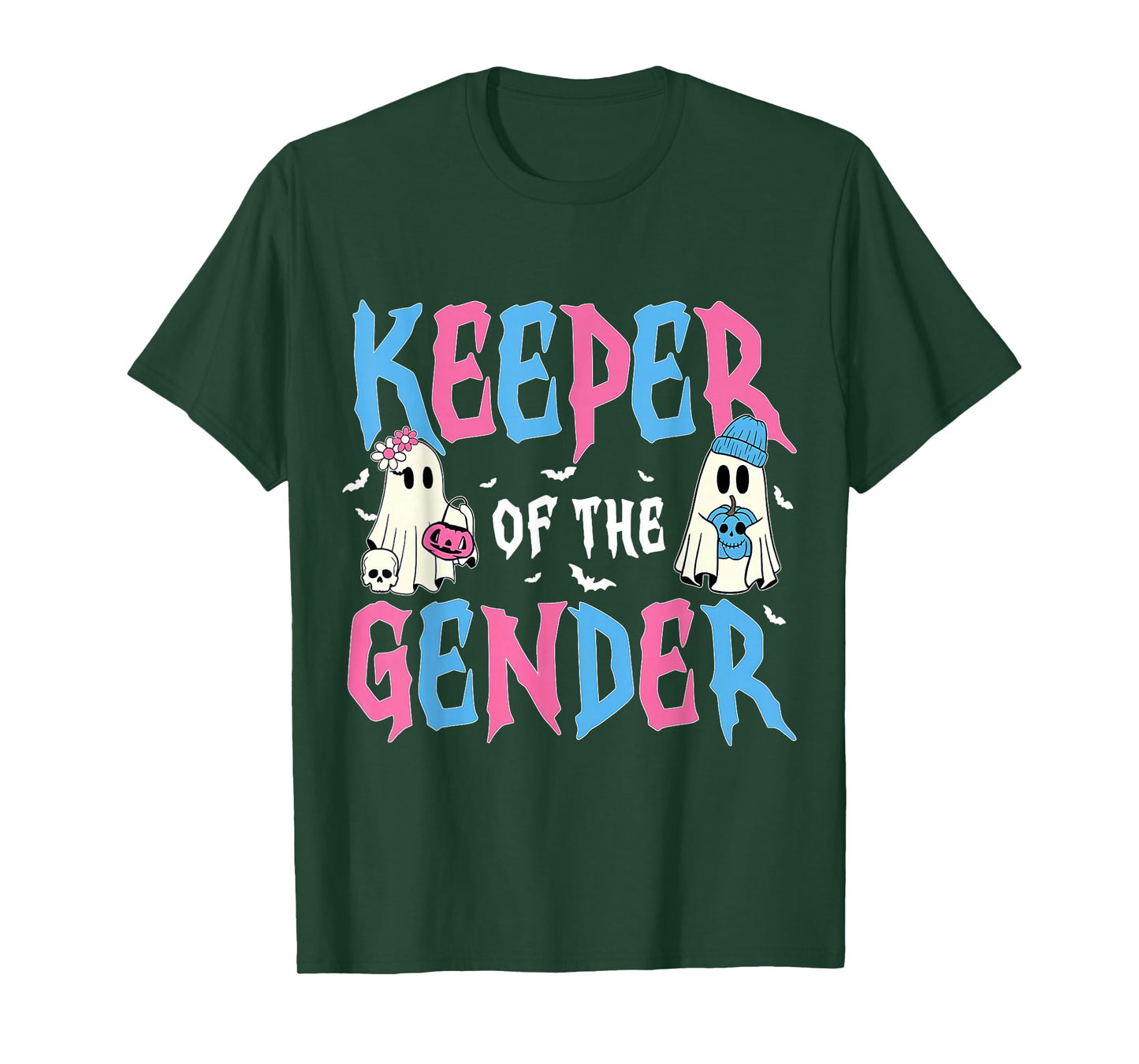 Keeper of The Gender Pumpkin Halloween Baby Gender Reveal T-Shirt