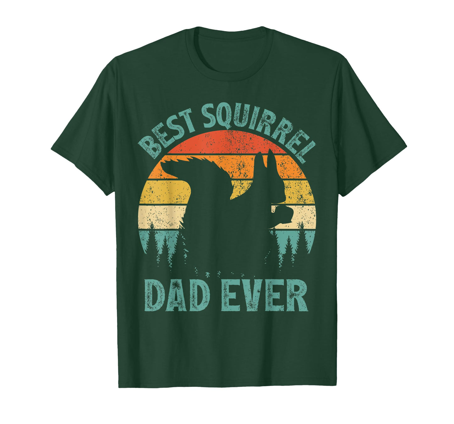 Mens Funny Squirrel Vintage Best Squirrel Dad Ever Father's Day T-Shirt