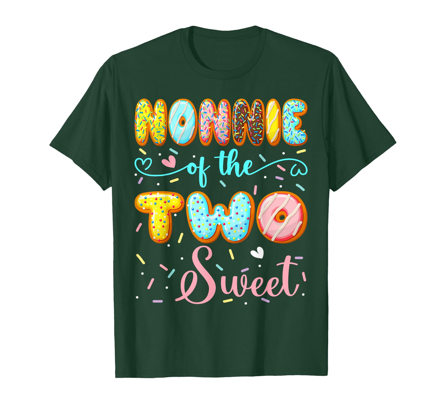 Nonnie Of The Two Sweet 2Nd Birthday Girl Donut Party T-Shirt