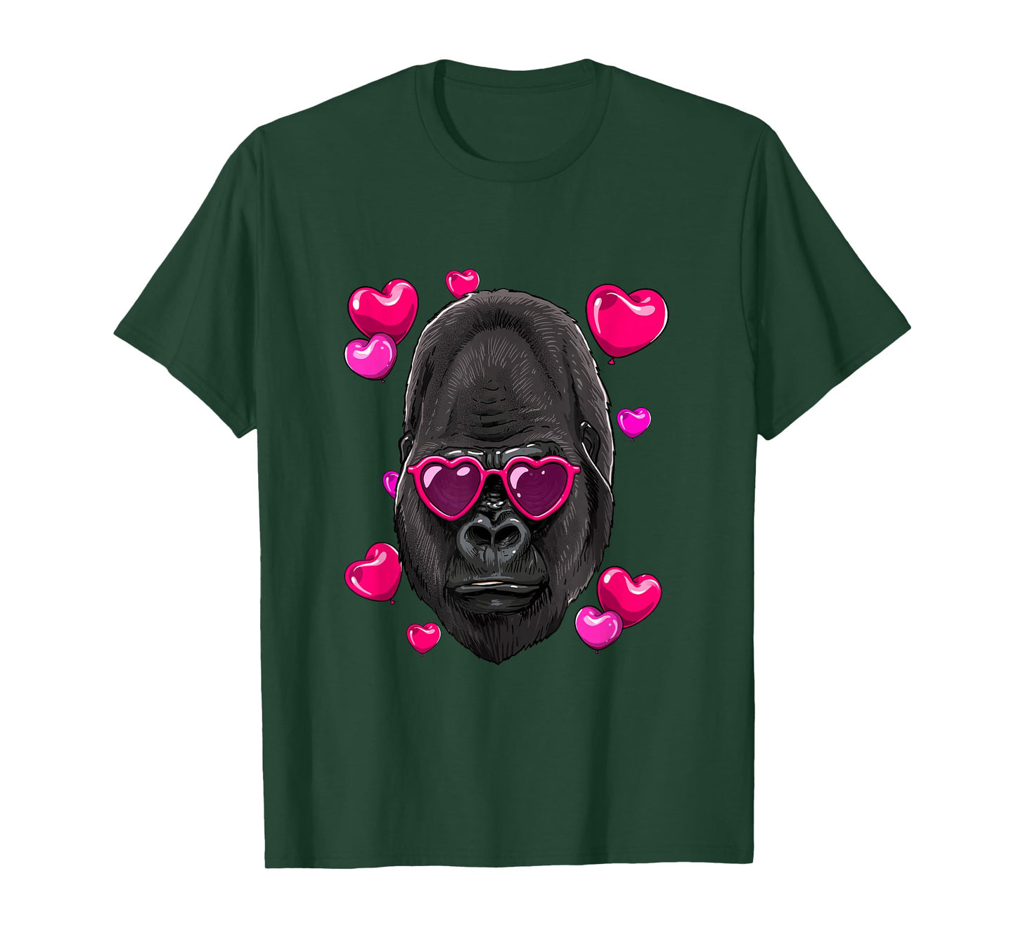 Valentines Day Gorilla Shirt Ape Primate Animal Monkey Lover T-Shirt