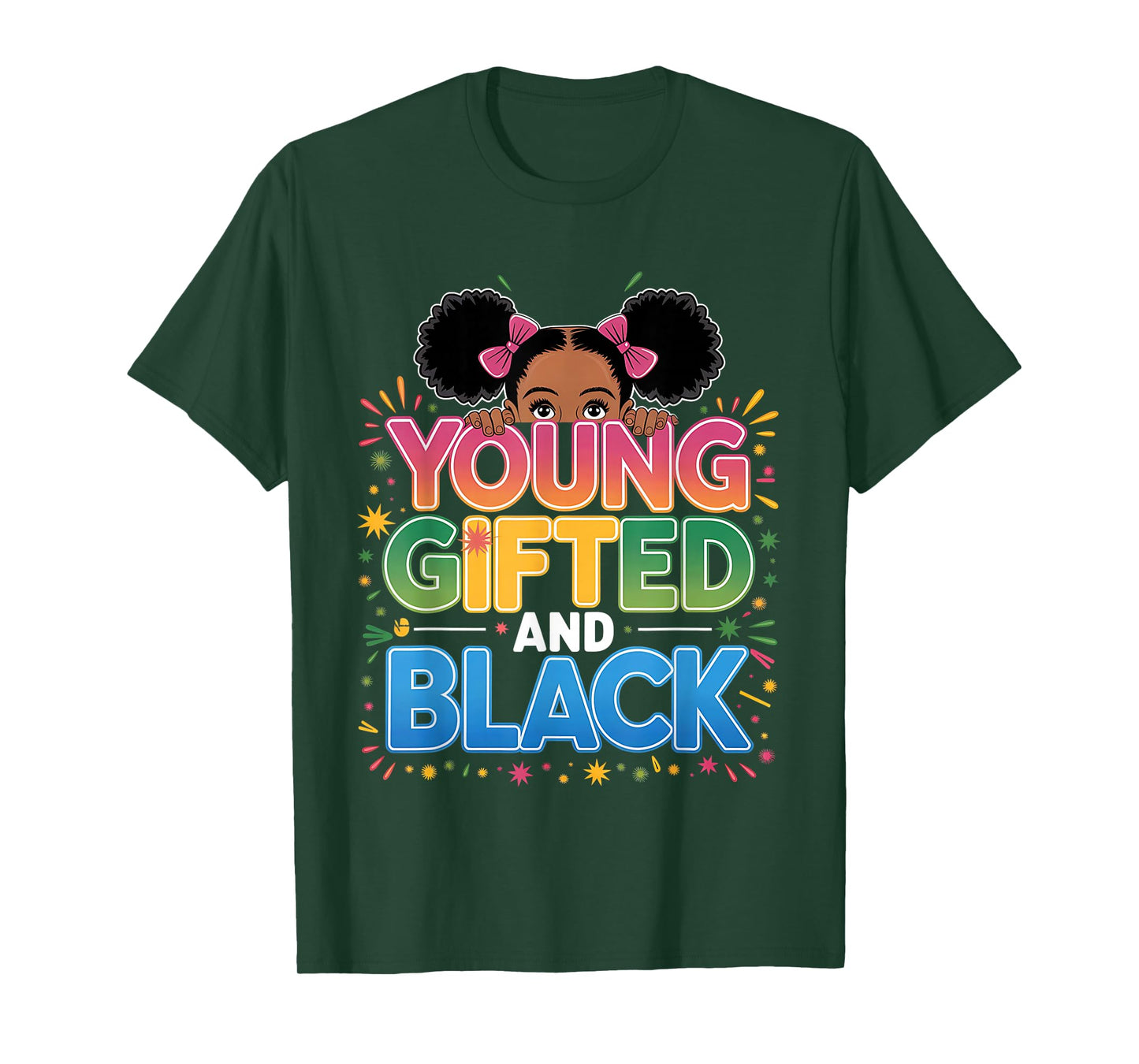 Young Gifted and Black History shirt for girls black history T-Shirt