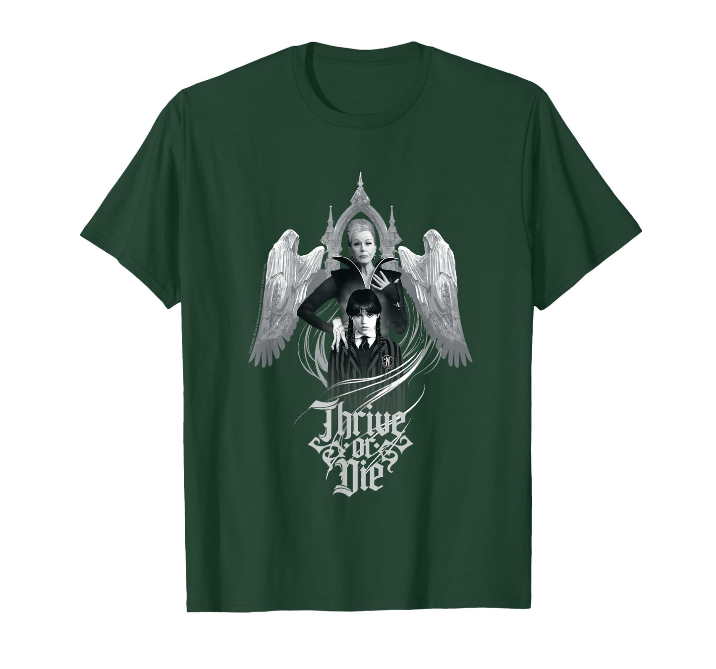 Wednesday Season 2 Thrive Or Die Grandmama & Wednesday T-Shirt