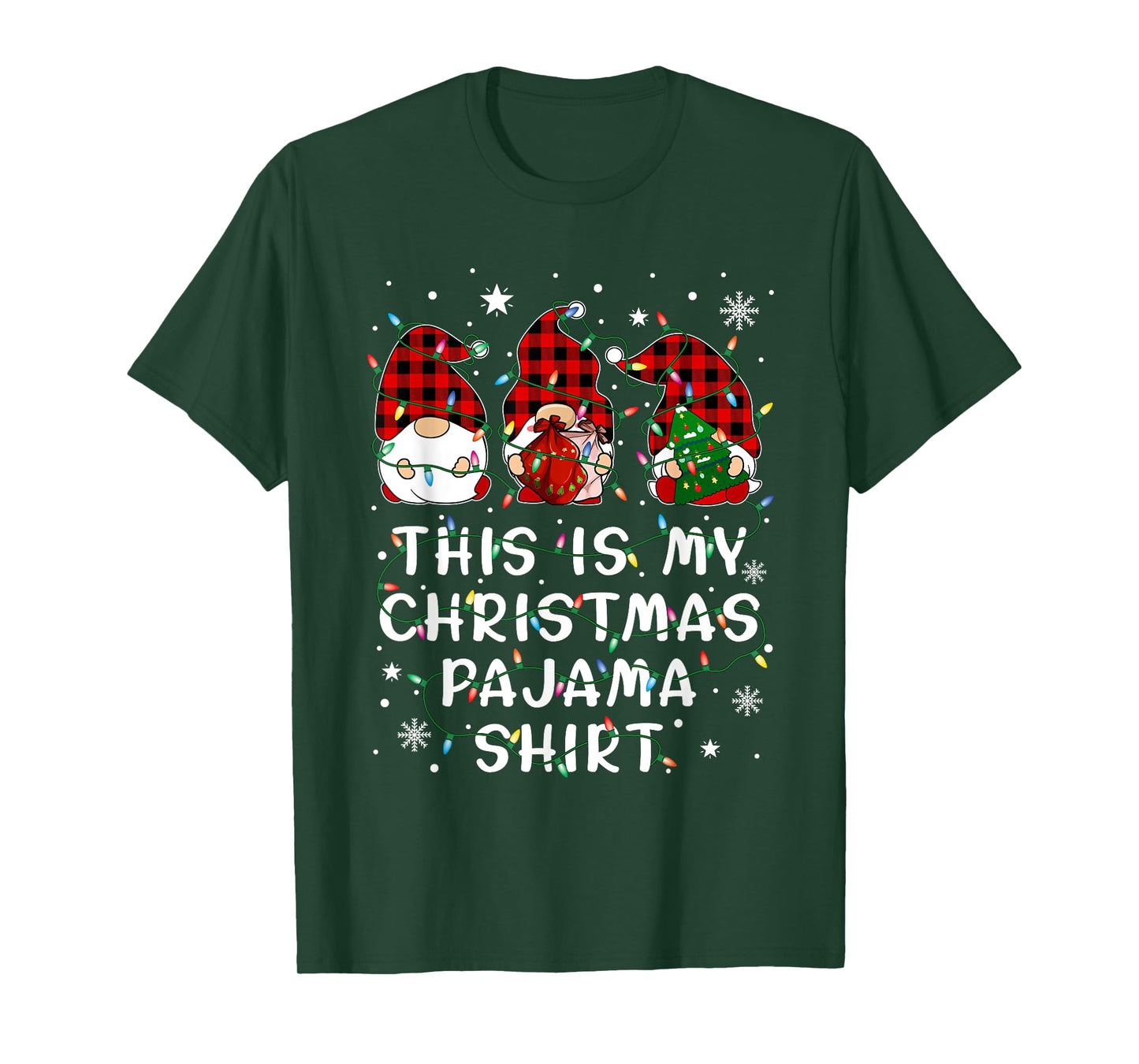 Gnome Christmas This Is My Chirstmas Pajama T-Shirt
