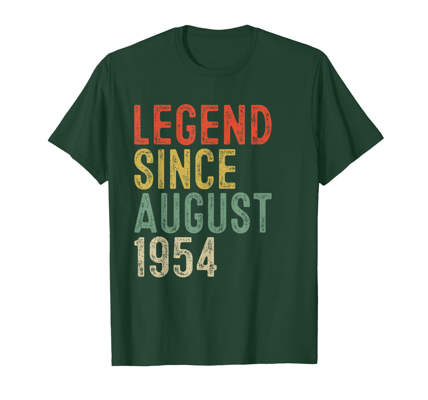 Legend Since August 1954 71st Birthday Gifts 71 Year Old T-Shirt