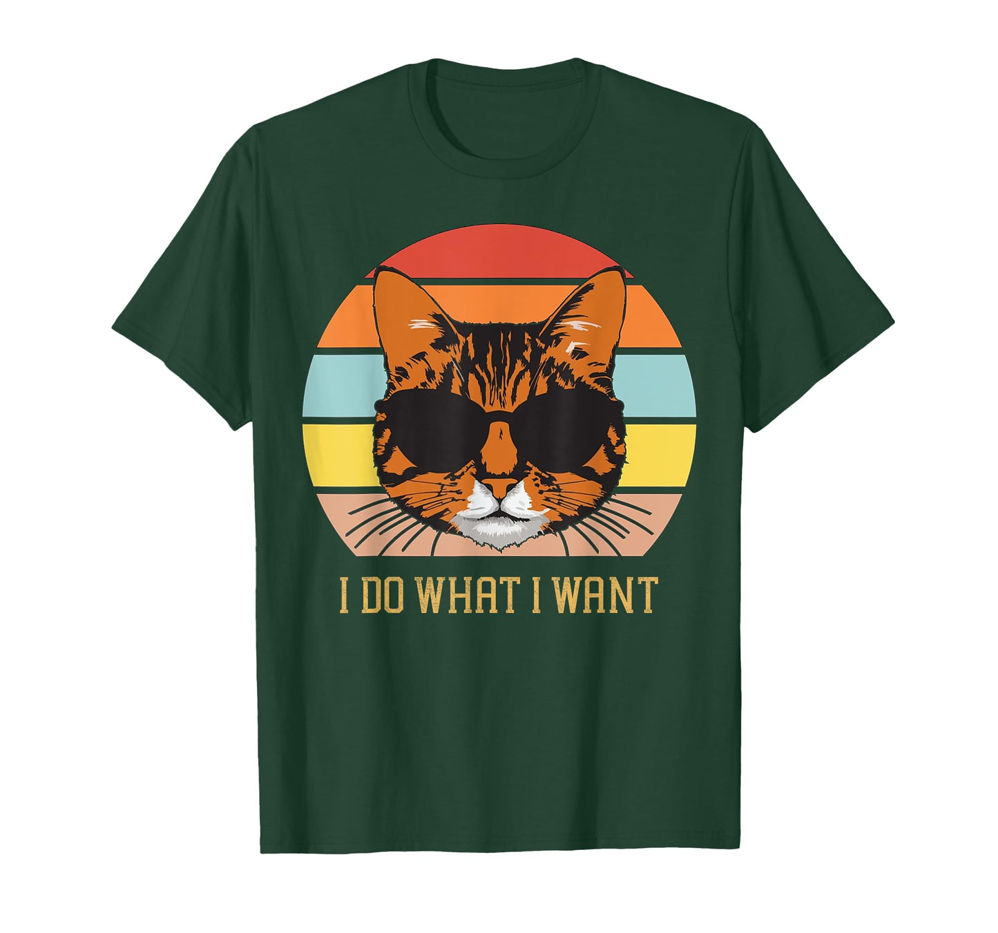 Retro I do what I want cat funny cat lover women and girls T-Shirt