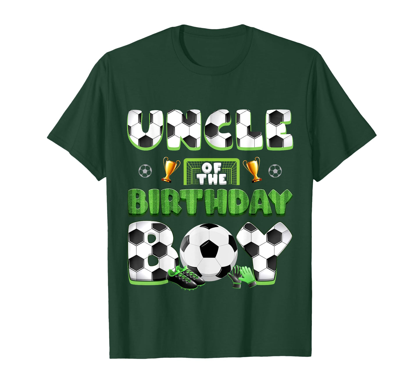Uncle Of The Birthday Boy Soccer Group Family Matching T-Shirt