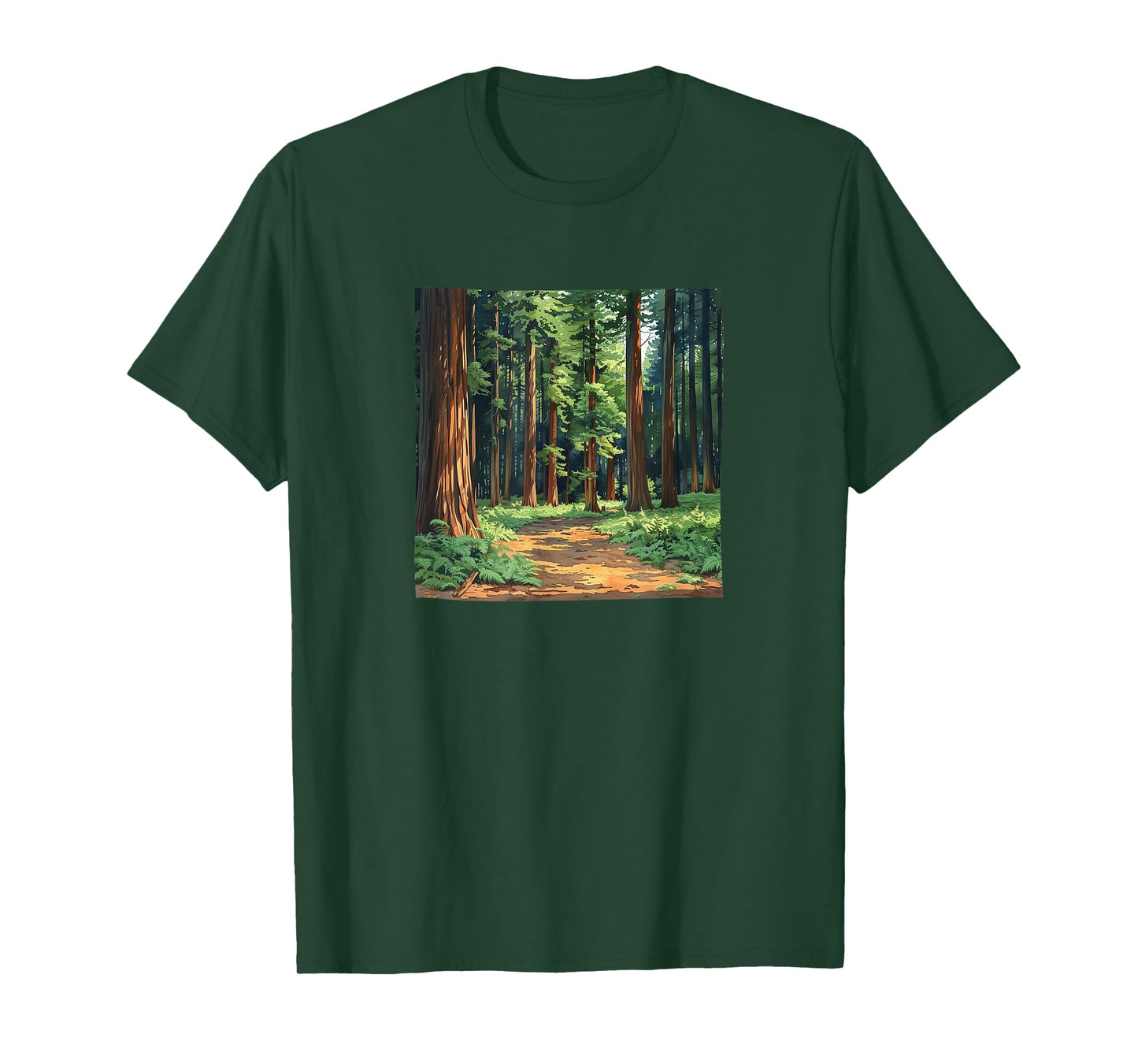 Redwood Trees Forest Graphic T-Shirt