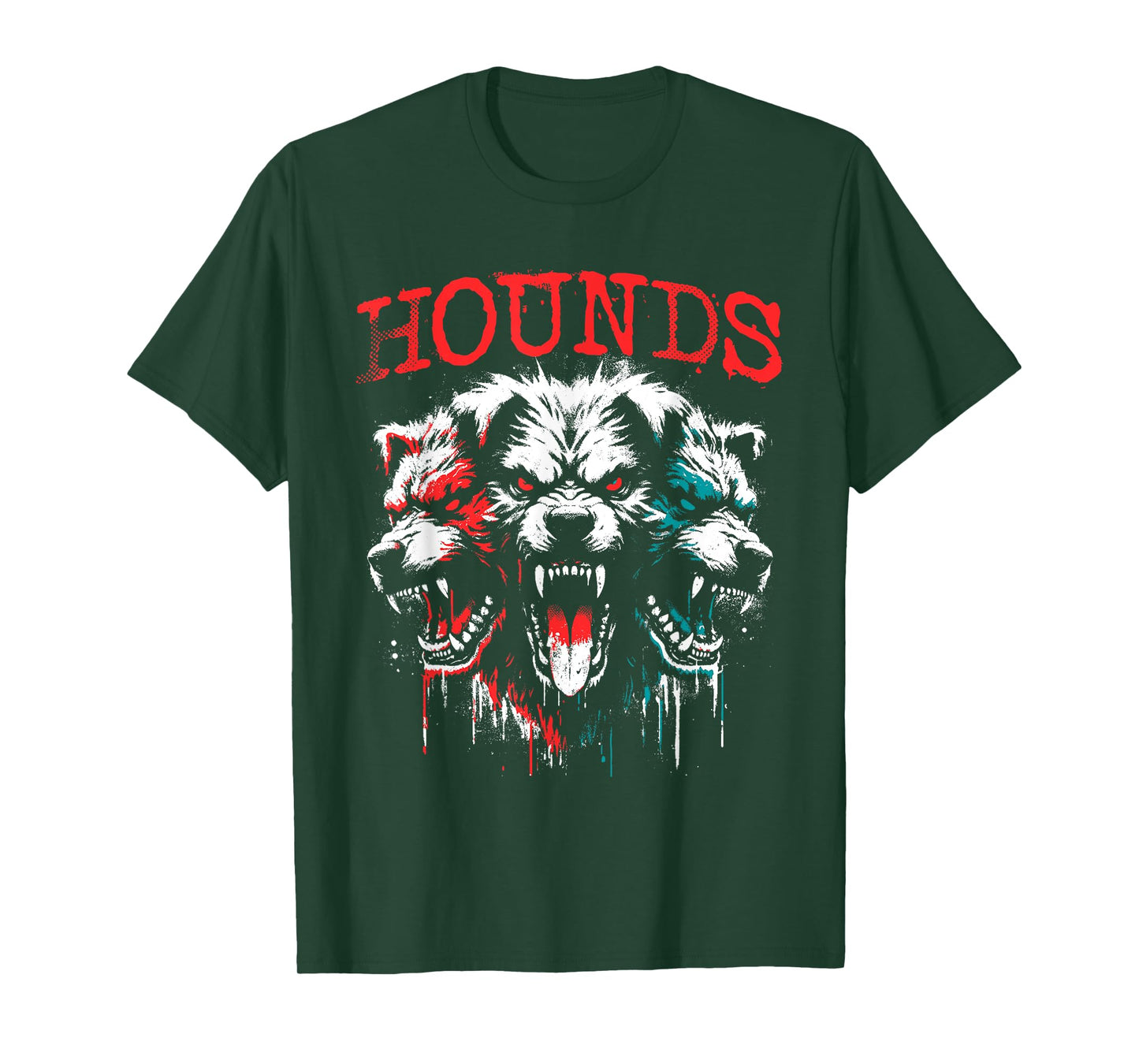 Cerberus - Creepy Three-Headed Hound Of Haides Halloween T-Shirt
