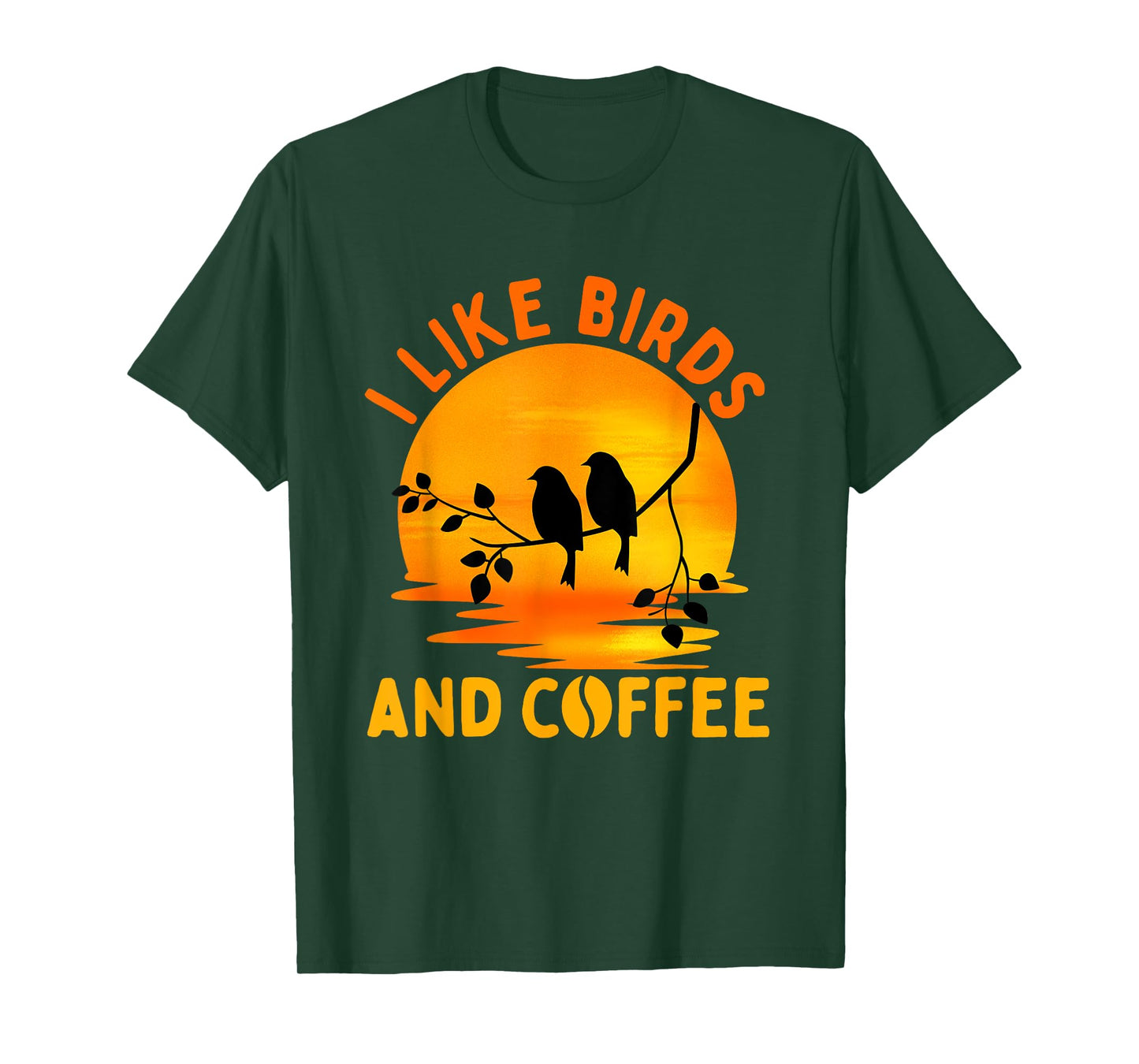 Bird Design For Men Women Coffee Lover Birding Nerd Bird T-Shirt