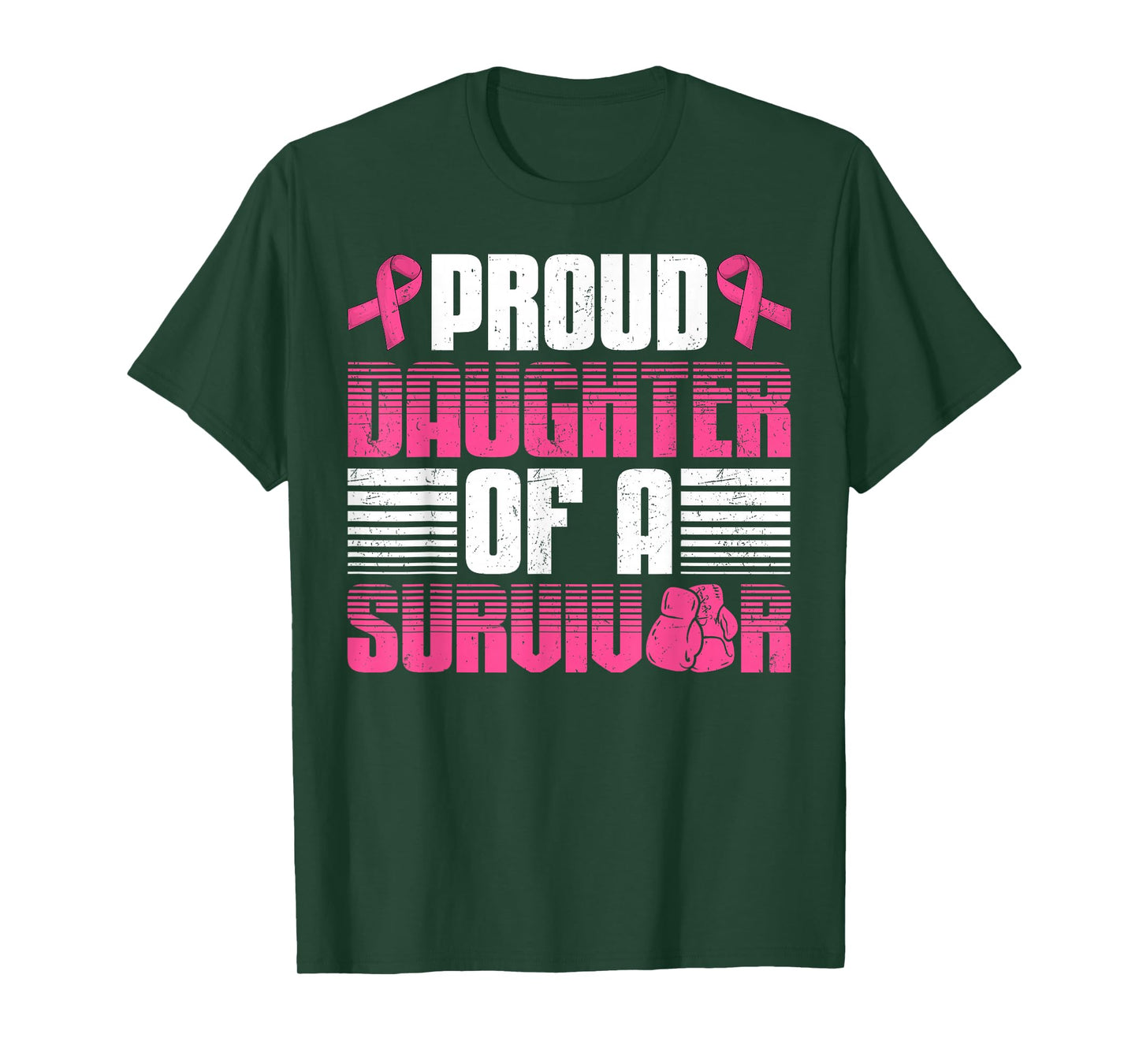 Proud Daughter of A Survivor Wife Breast Cancer Awareness T-Shirt