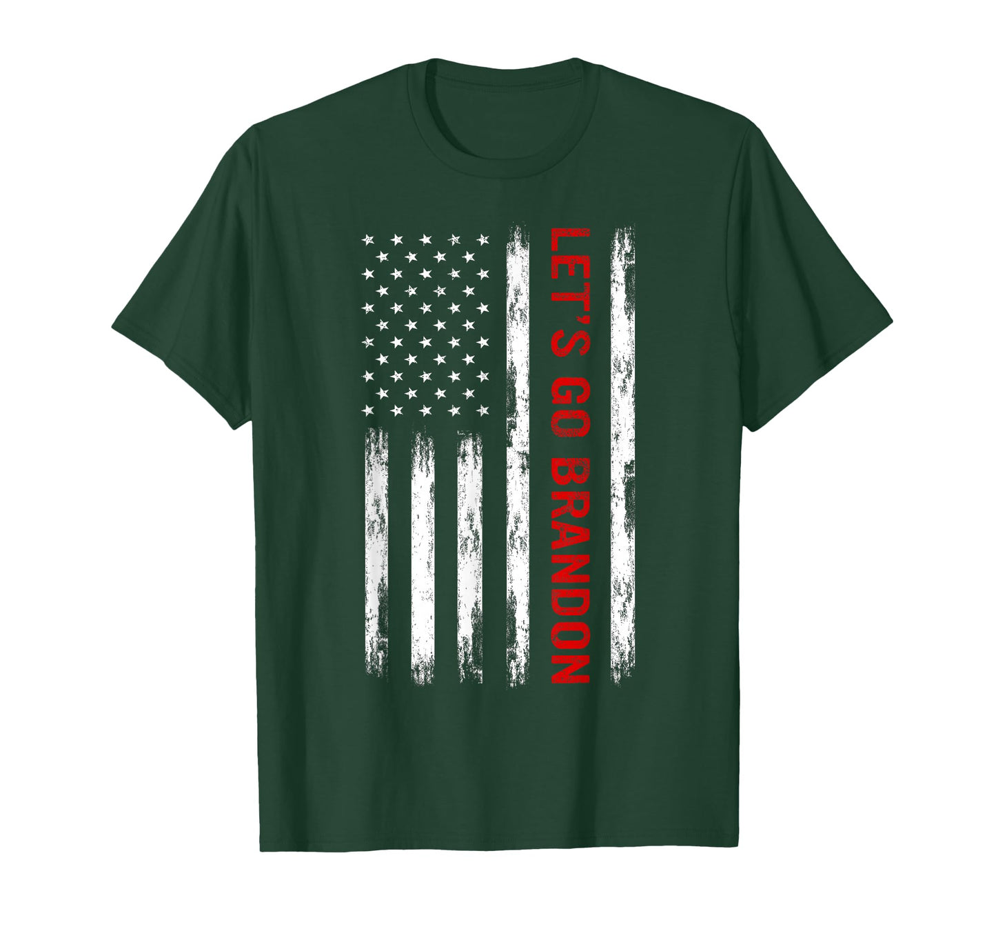 Let's Go Brandon American Flag Funny Trendy Meme Sarcastic T-Shirt