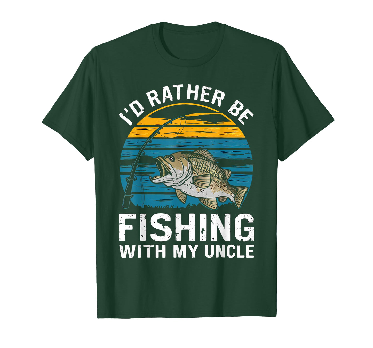 id rather be fishing with my uncle T-Shirt