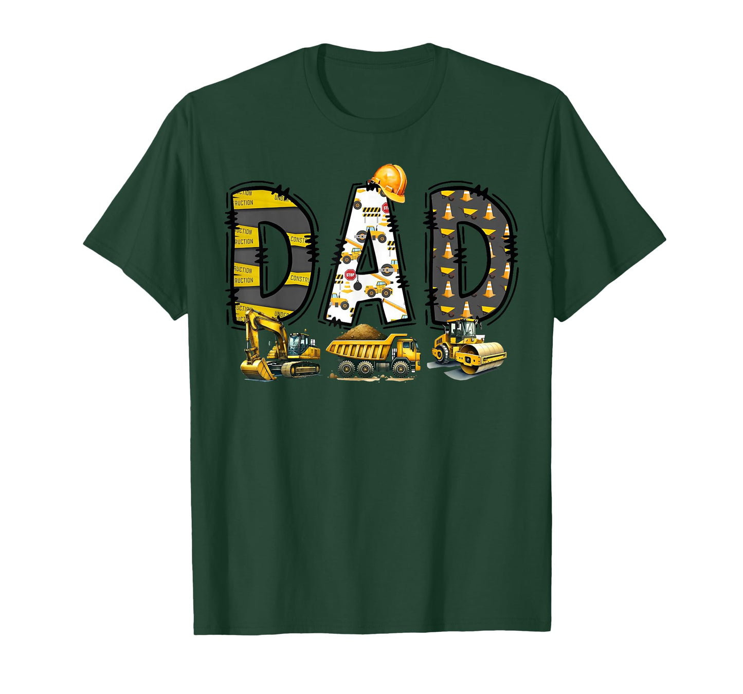 Mom and Dad Construction Birthday Boys Toddler Kids Family T-Shirt