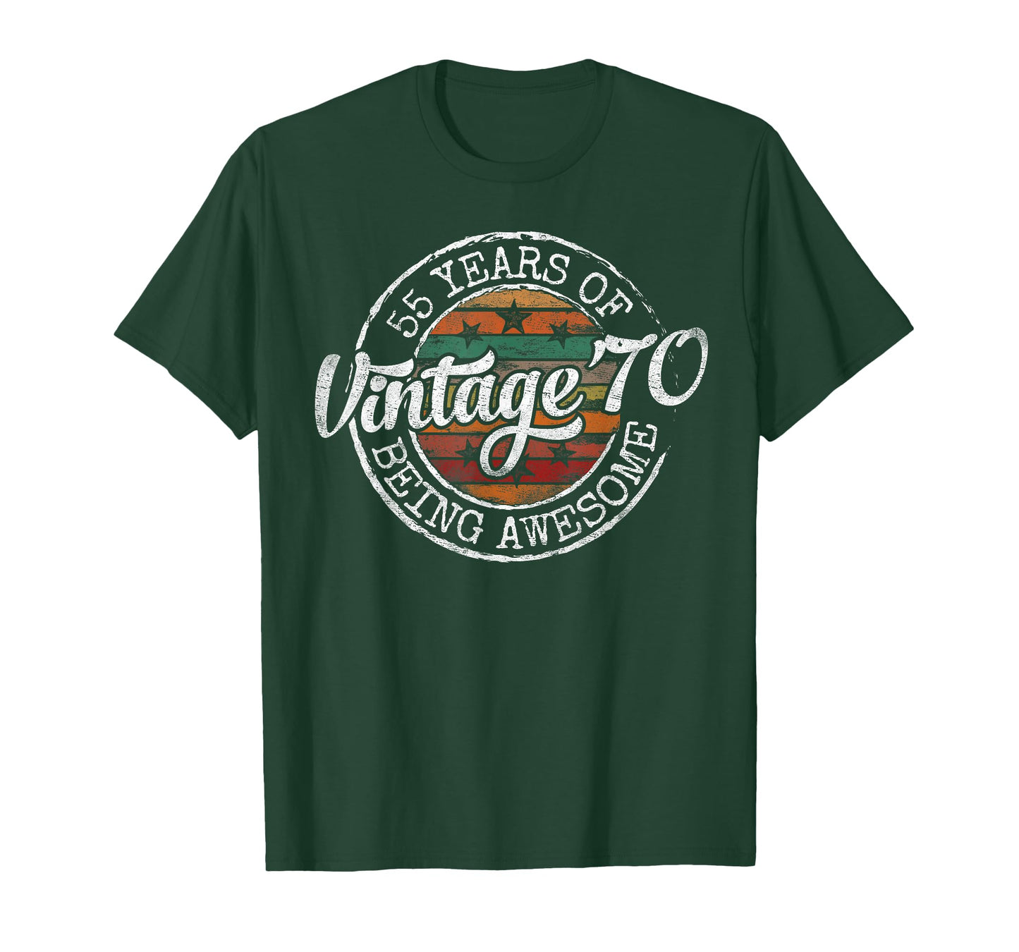 Vintage 1970 Bday Stamp 55th Birthday Gifts 55 Year Old T-Shirt