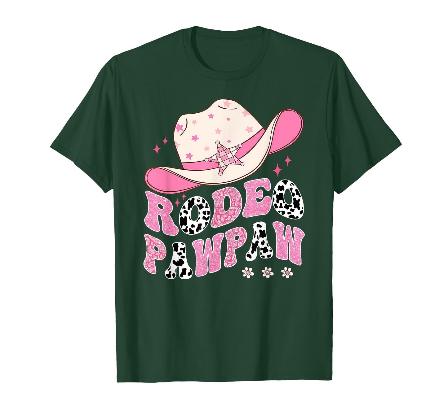 Rodeo Pawpaw Pink CowGirl 1St Birthday Family Matching T-Shirt