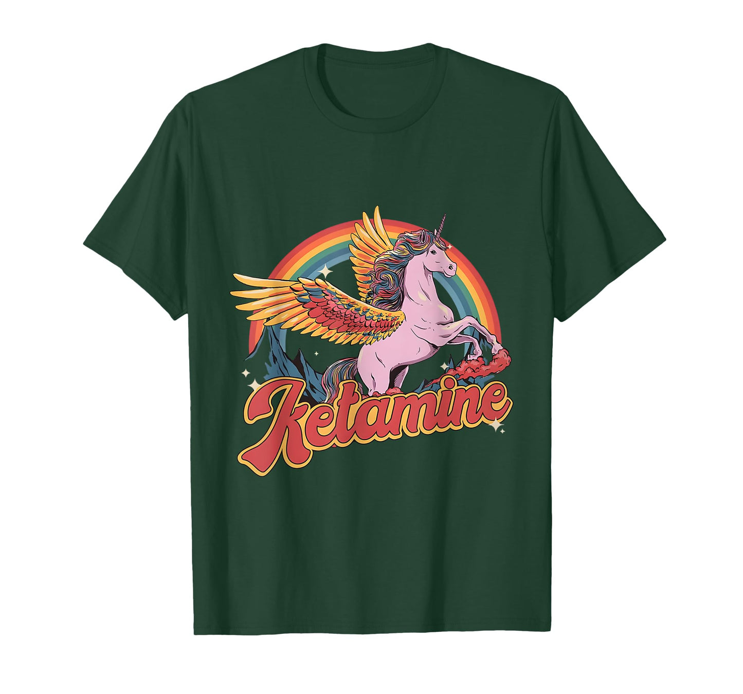 Humorous Ketamine Horse Emergency Funny Mental Health Lovers T-Shirt