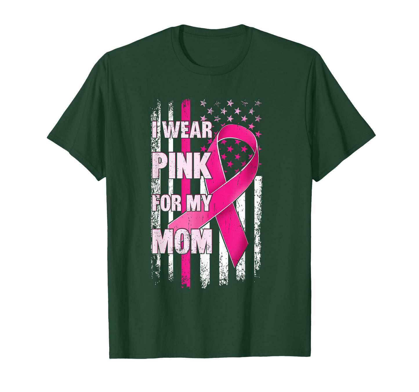 Halloween I Wear Pink for My Mom Breast Cancer Kid Women T-Shirt