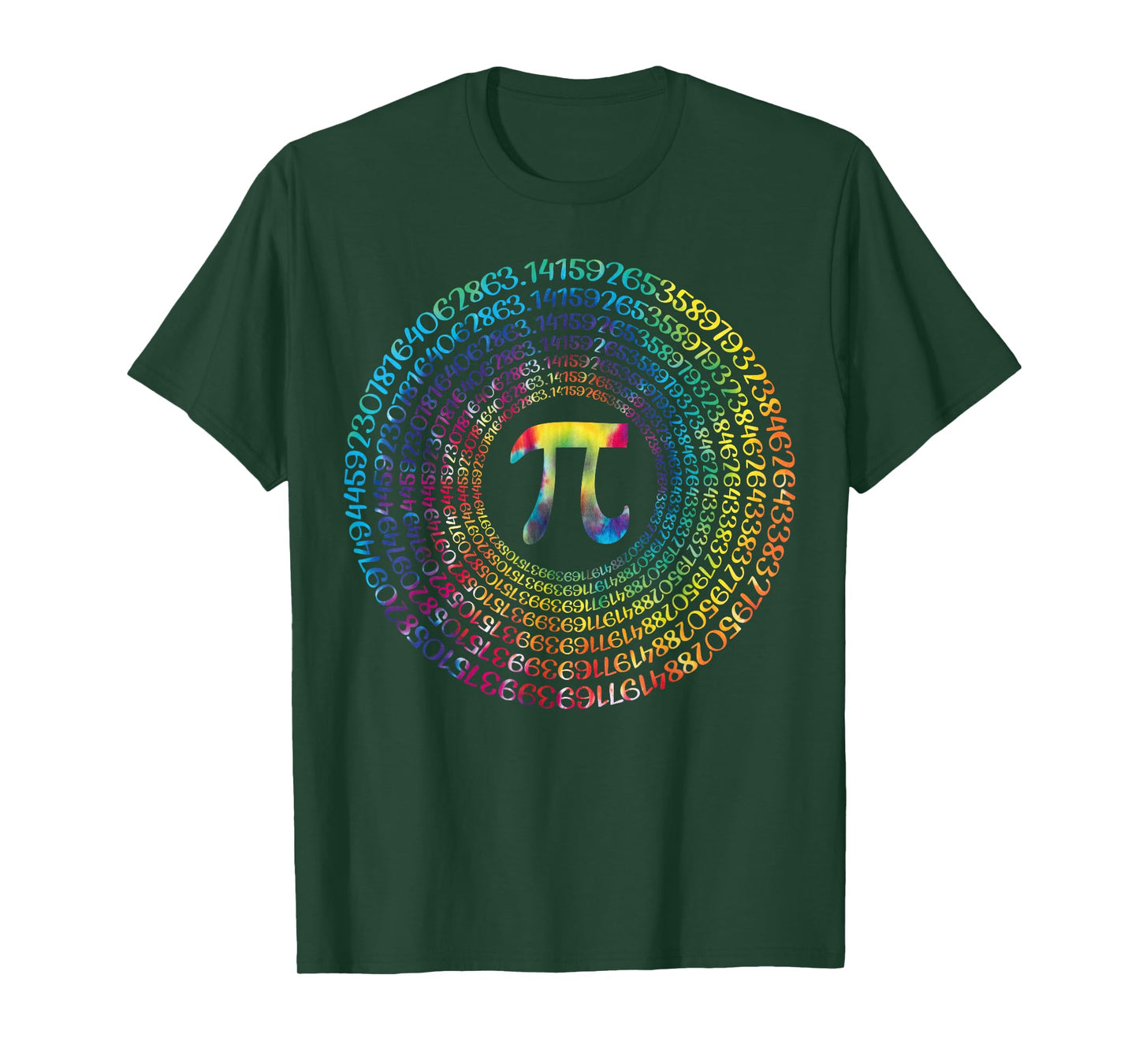 Happy Pi Day Funny Pi Day Spiral Pi Math Tie Dye 3.14 T-Shirt