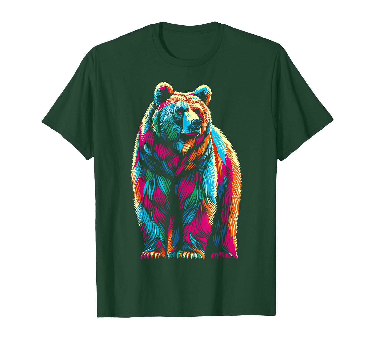 Bear Wildlife Colorful Bear T-Shirt