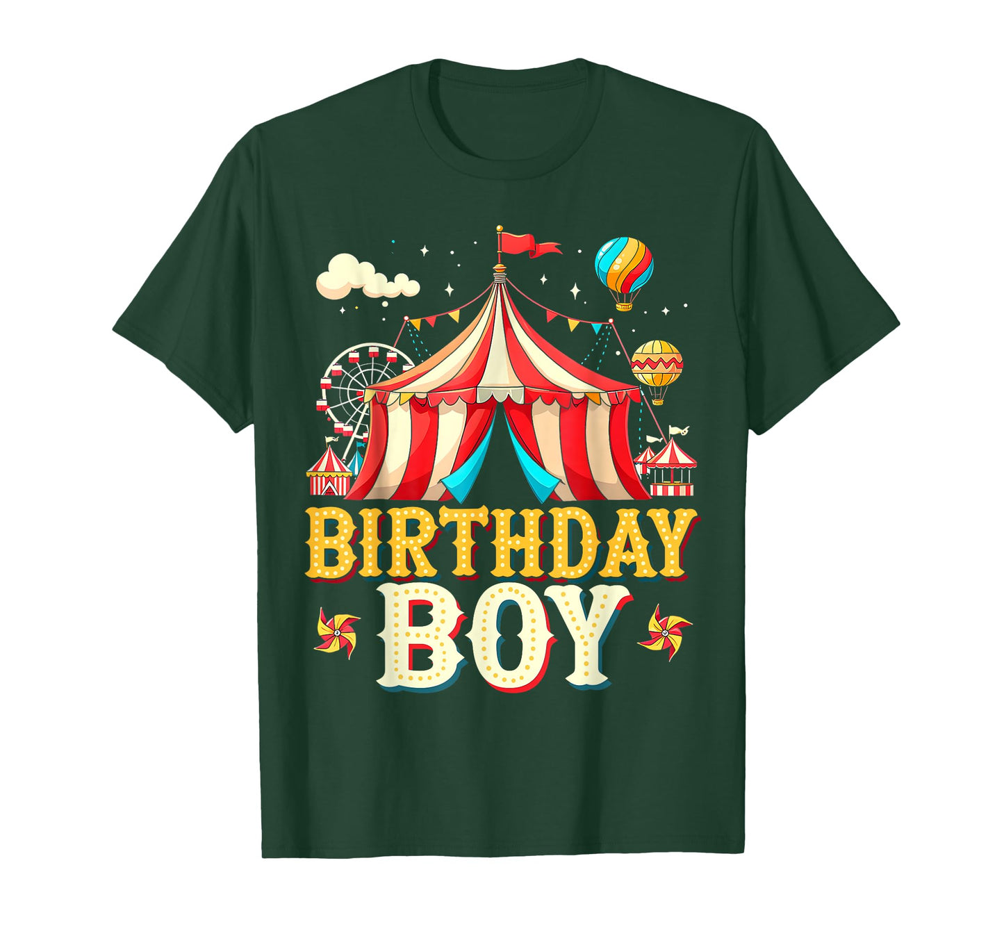 Funny Birthday Boy Carnival Party Family Matching Bday Kids T-Shirt