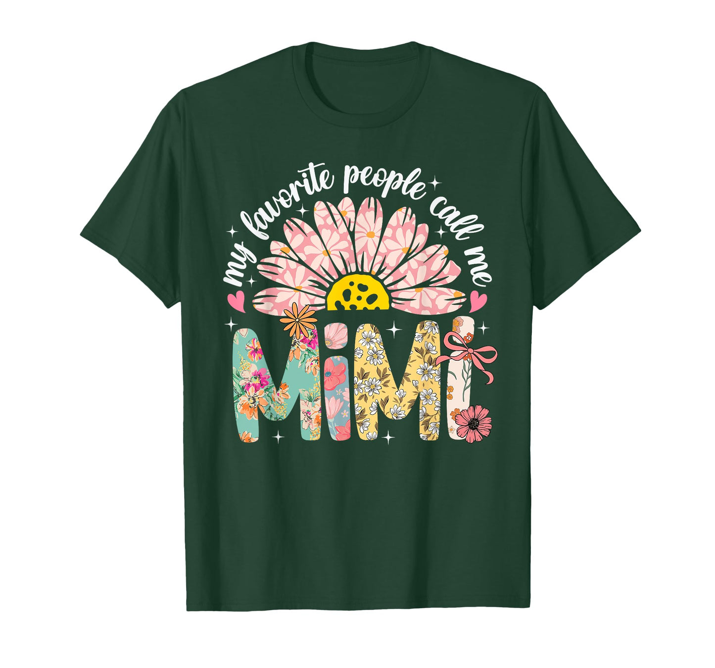 My Favorite People Call Me Mimi Mothers Day Girly Women T-Shirt