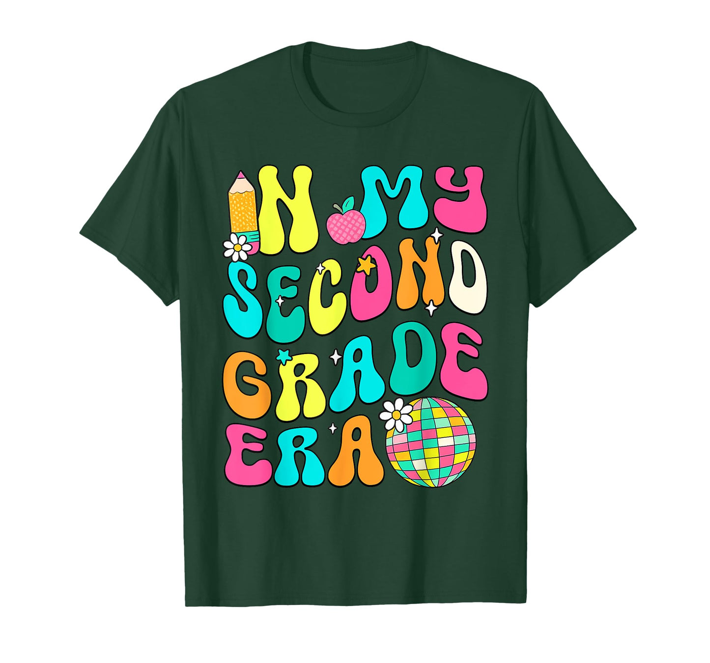 In My Second Grade Era 2nd Grade Girl Teacher Back To School T-Shirt