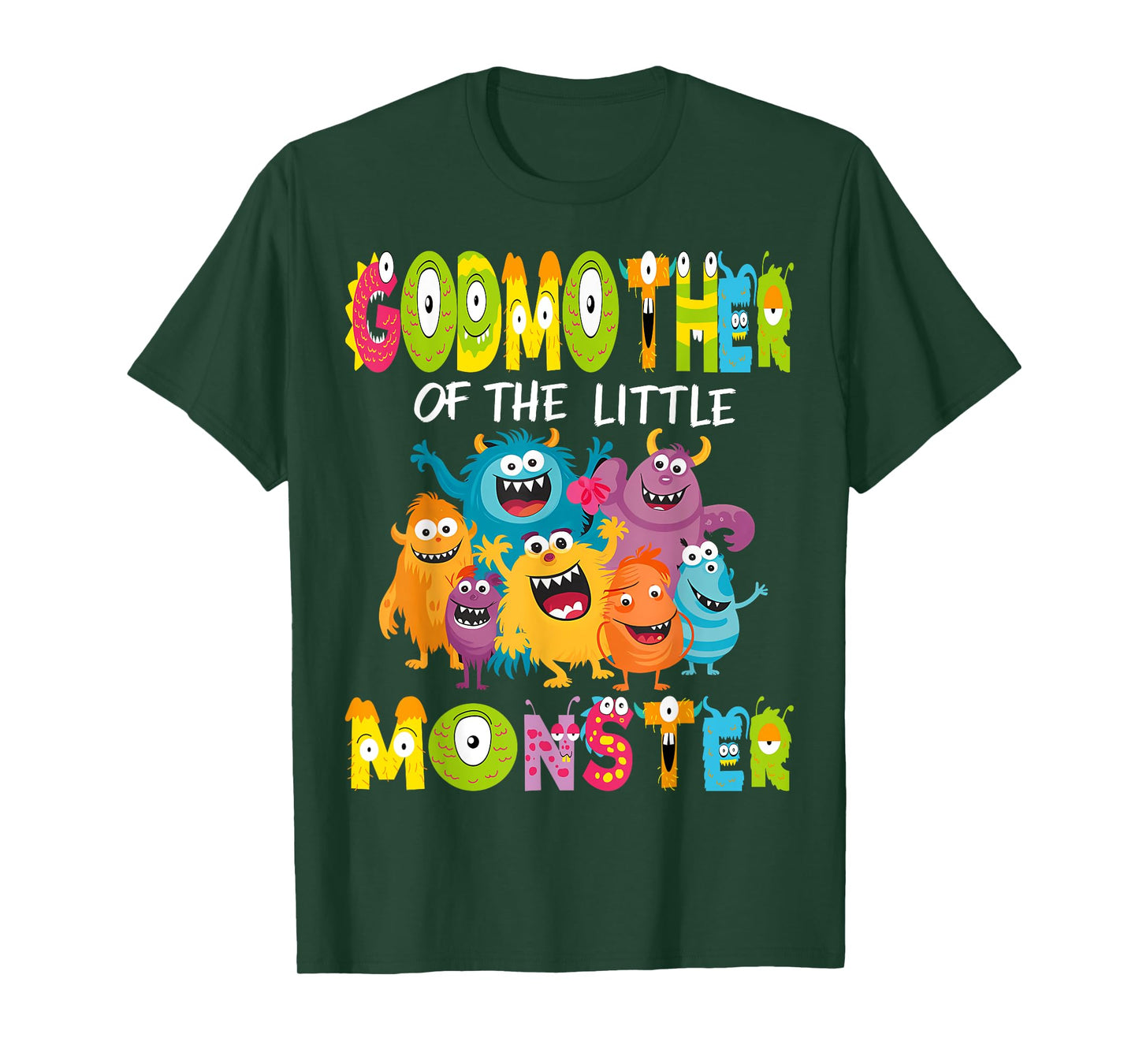 GodMother Of The Little Monster 1St Birthday Kids Party T-Shirt
