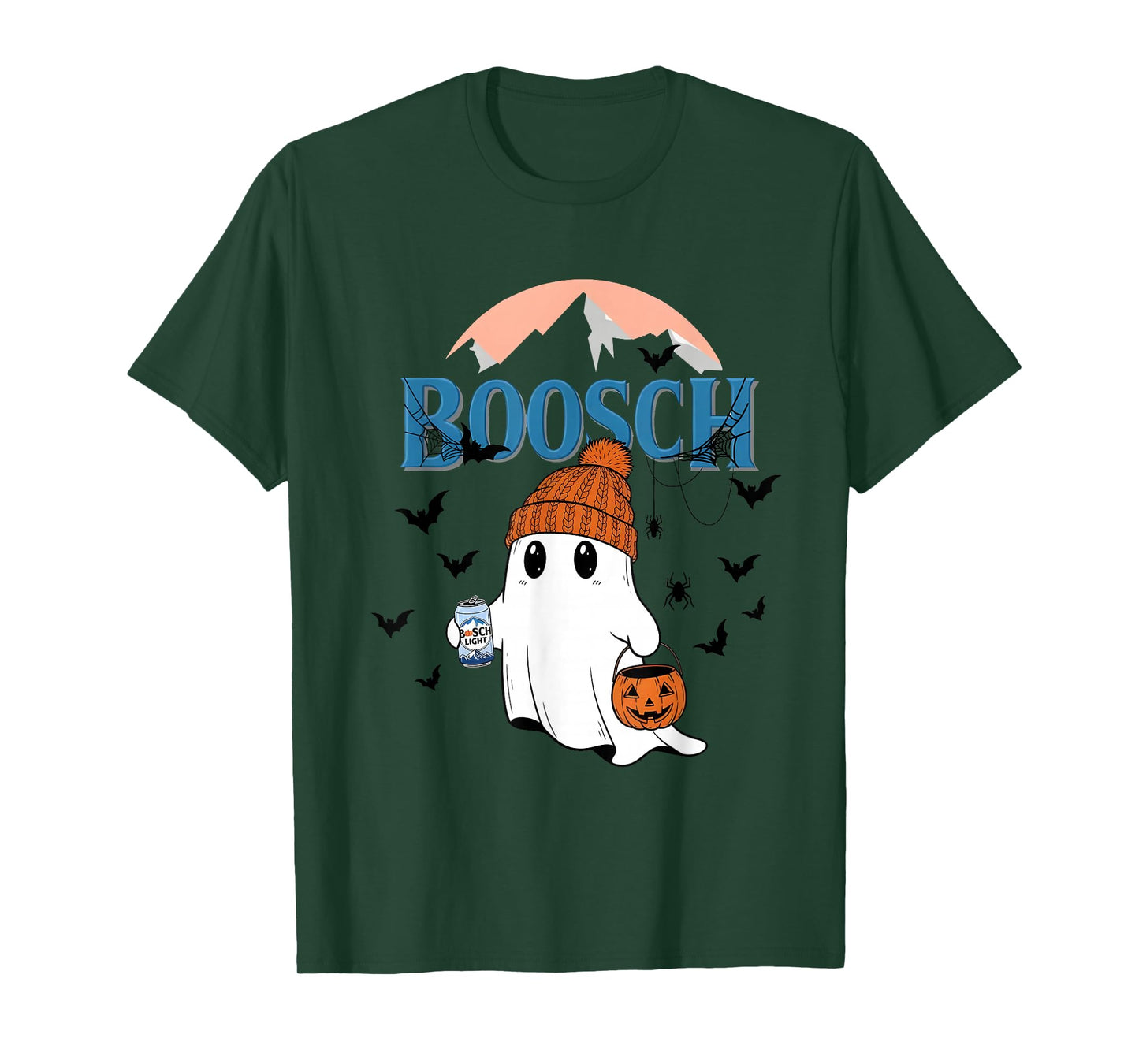 Cute Boosch Light Ghost Beer Pumkins Ghost Halloween T-Shirt