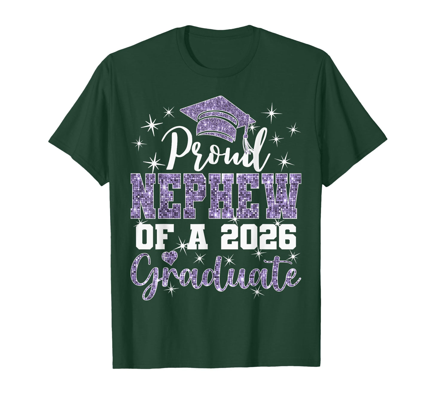 Super Proud Nephew of 2026 Graduate Senior Graduation Family T-Shirt
