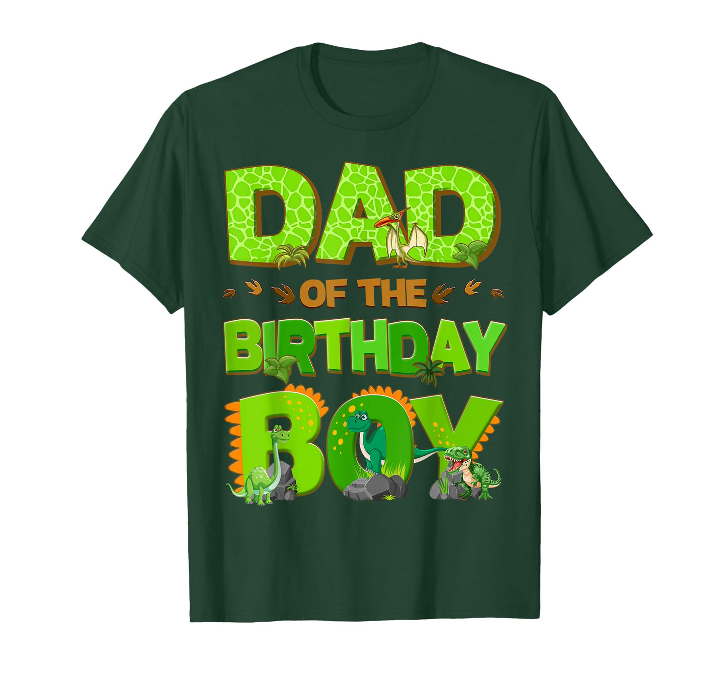 Mom And Dad Of The Birthday Boy Dinosaur Family Matching T-Shirt