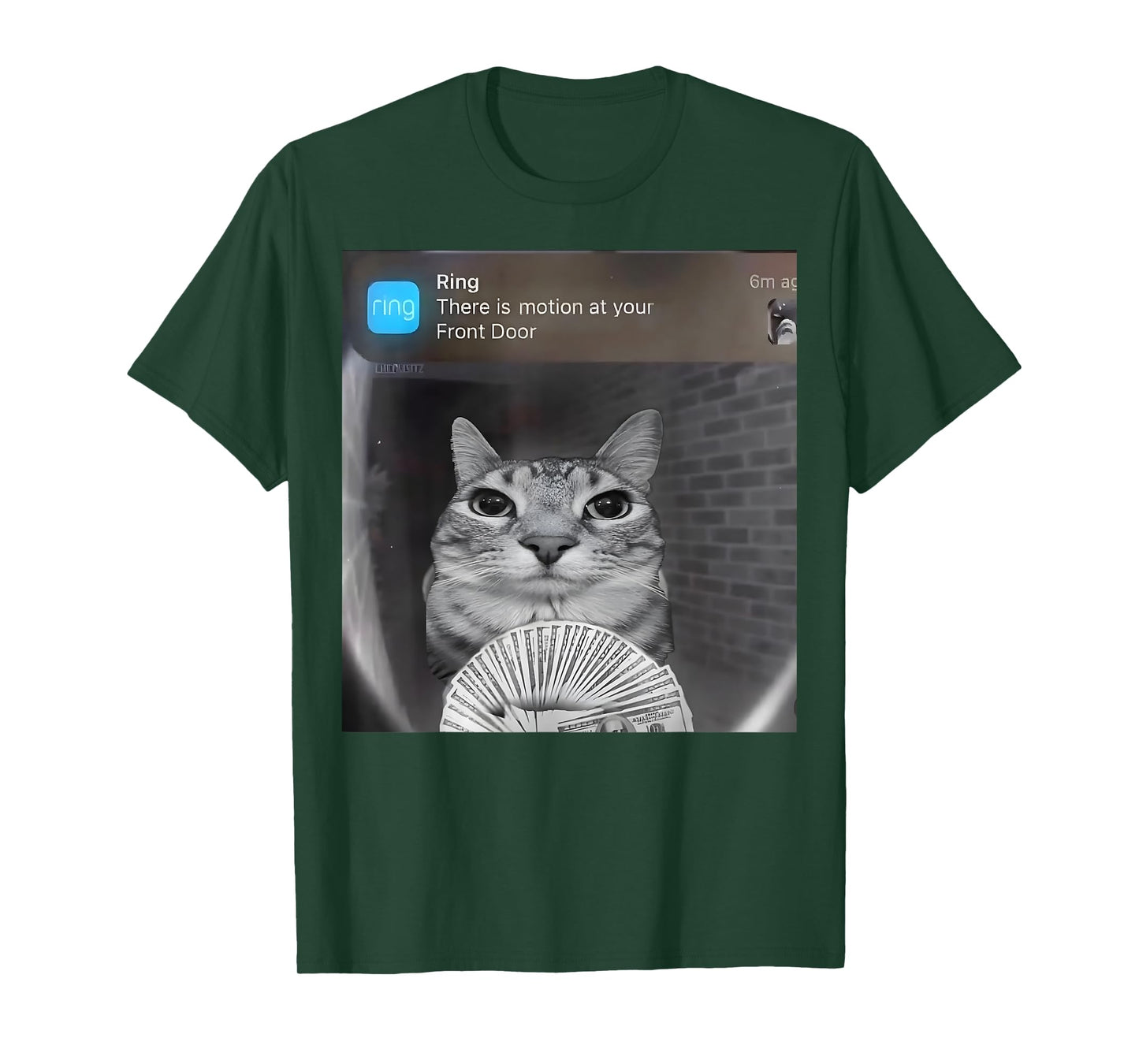 Ring Cat with Motion Meme Men Women Girls Kids T-Shirt