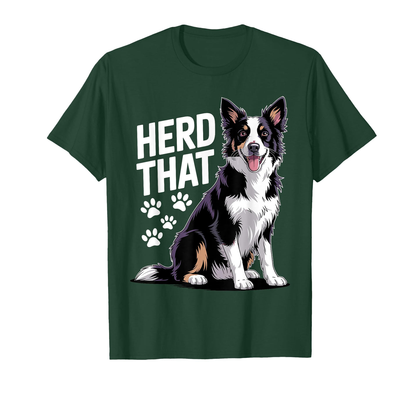 Funny Border Collie Design For Men Women Border Collie Lover T-Shirt