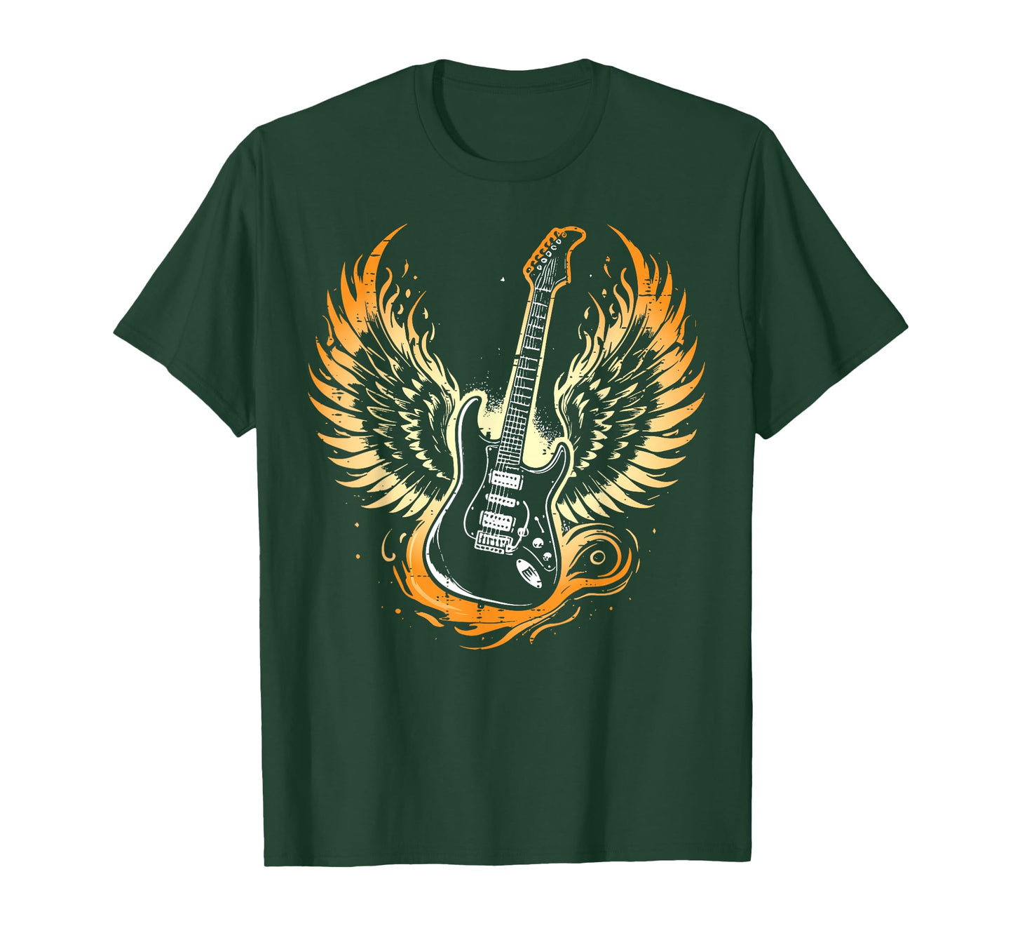 Electric Guitar Wings Cool Rock Punk Guitarist Men Women Kid T-Shirt