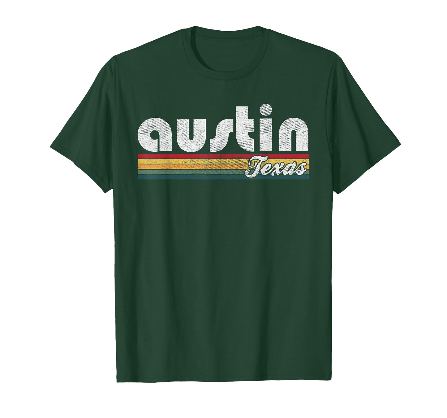 Austin Texas Vintage 70's 80's Retro Style Men Women Gift T-Shirt