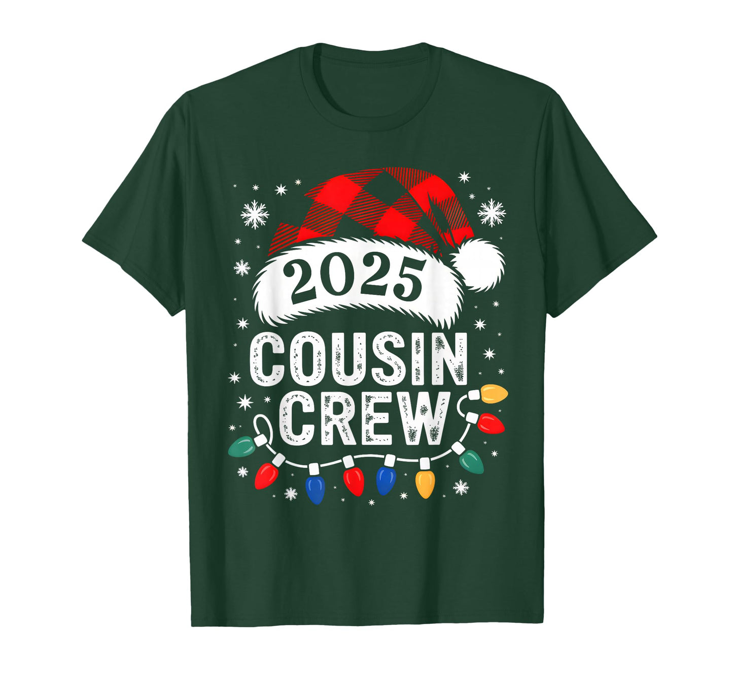 Christmas Cousin Crew 2025 Matching Xmas Family Pajama Pjs T-Shirt