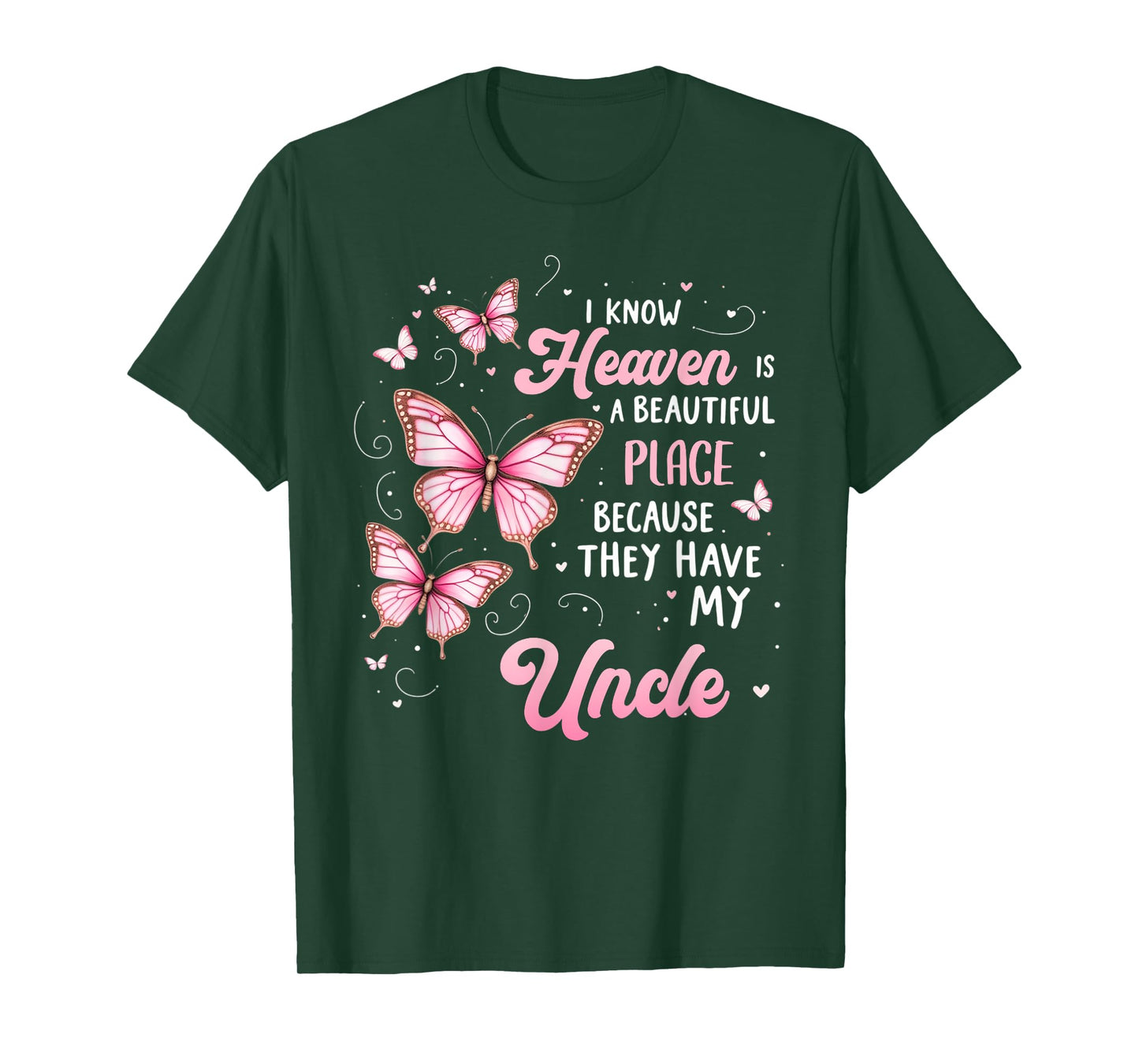 Uncle Is My Guardian Angel In Heaven Memorial Day Men Women T-Shirt