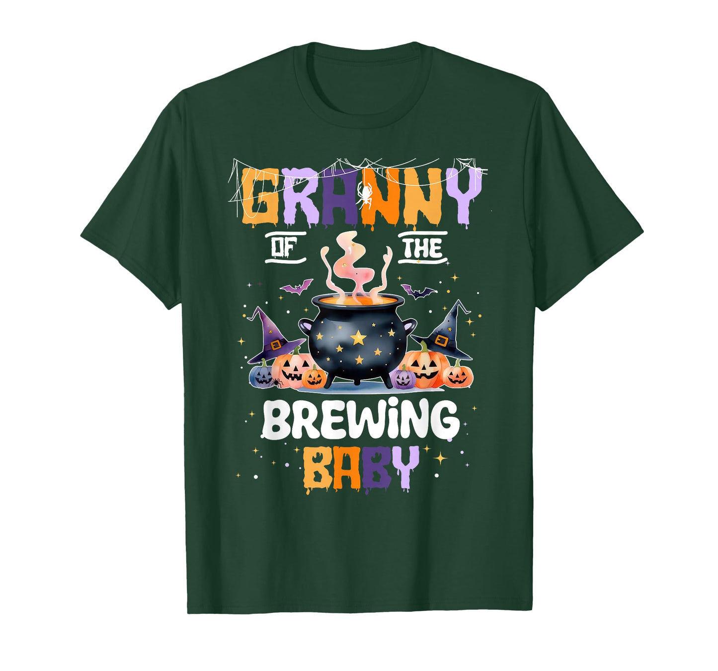 Granny of The Brewing Baby Boo Ghost Halloween Baby Shower T-Shirt