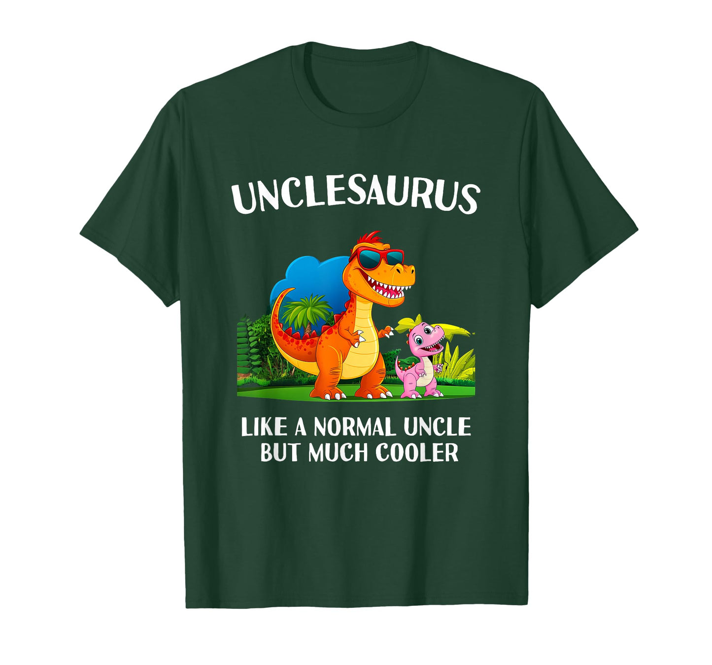 Unclesaurus Uncle Saurus Men T Rex Matching Family T-Shirt