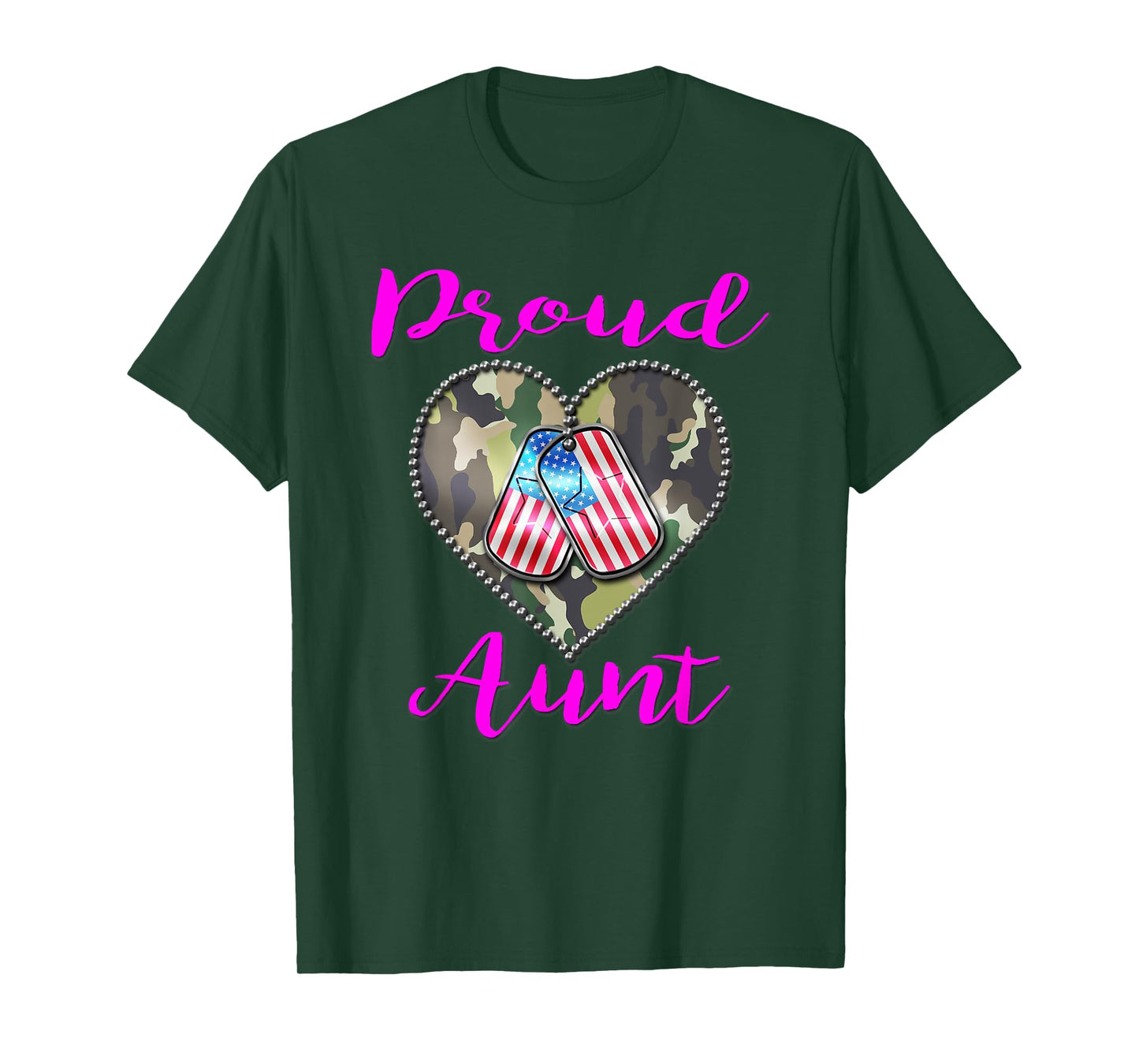 Proud Military Aunt Shirt - US Soldier's Auntie Gift Tee